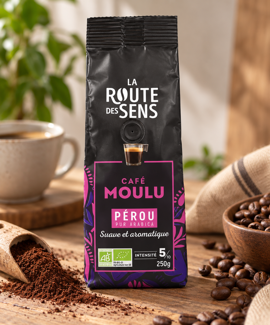 Café moulu 100% Arabica Pérou 250g bio