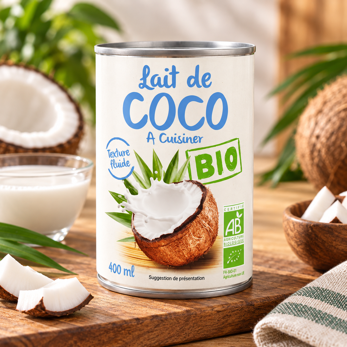 Lait de coco 400ml bio