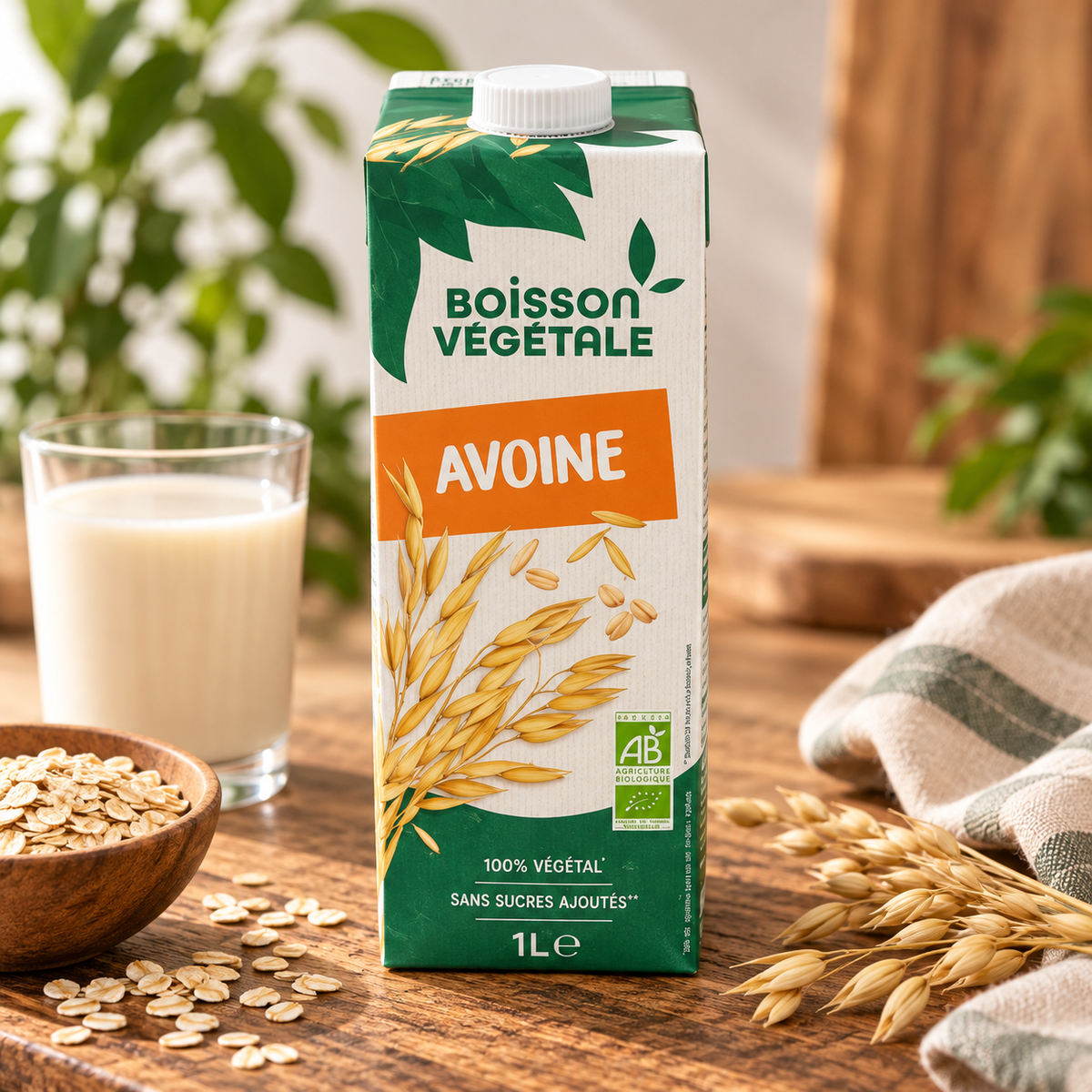 Boisson végétale avoine 1L bio