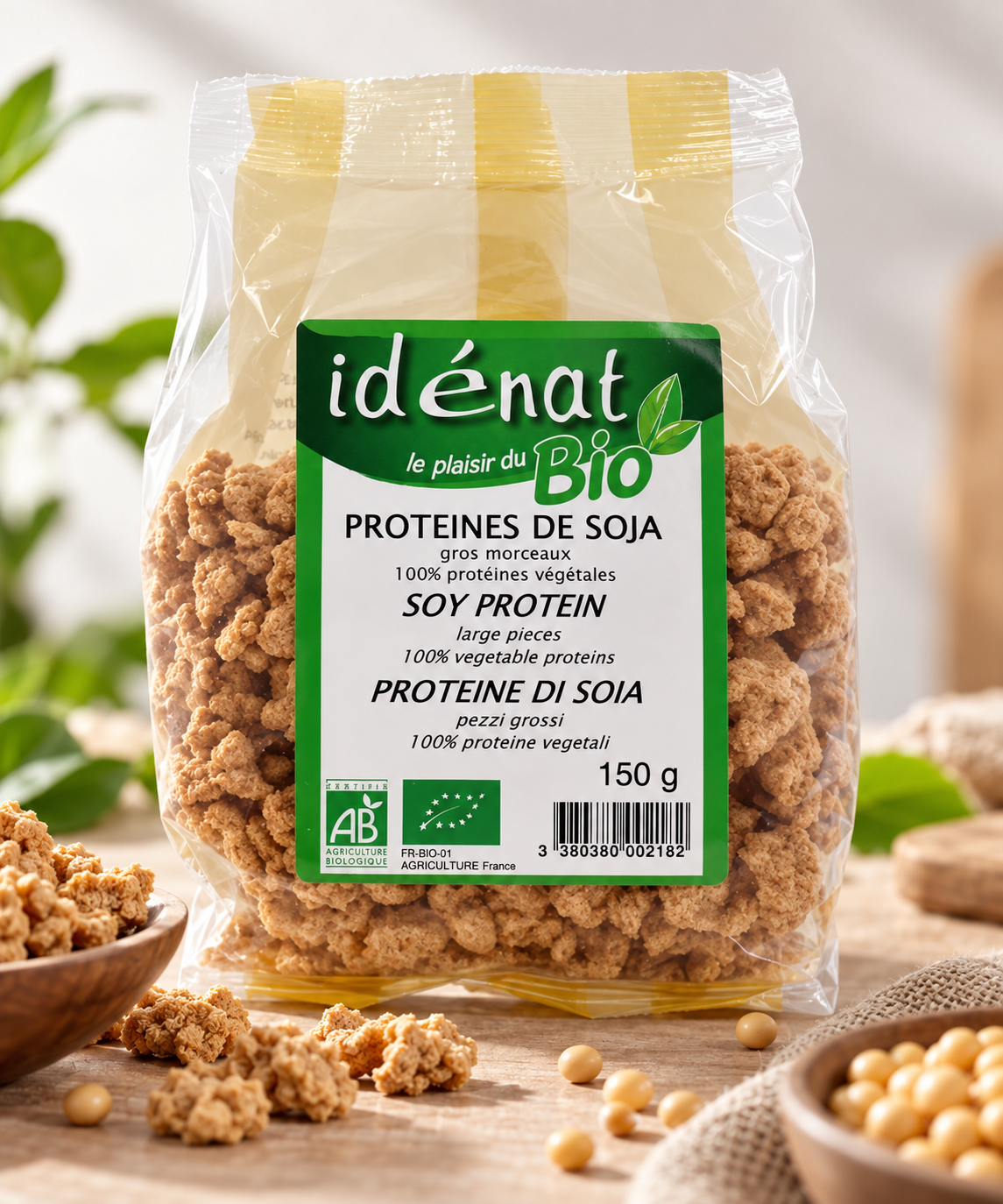 Protéines de soja gros morceaux 150g bio