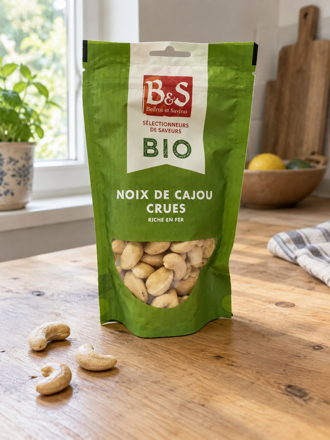 Noix de cajou naturelles crues 100g bio